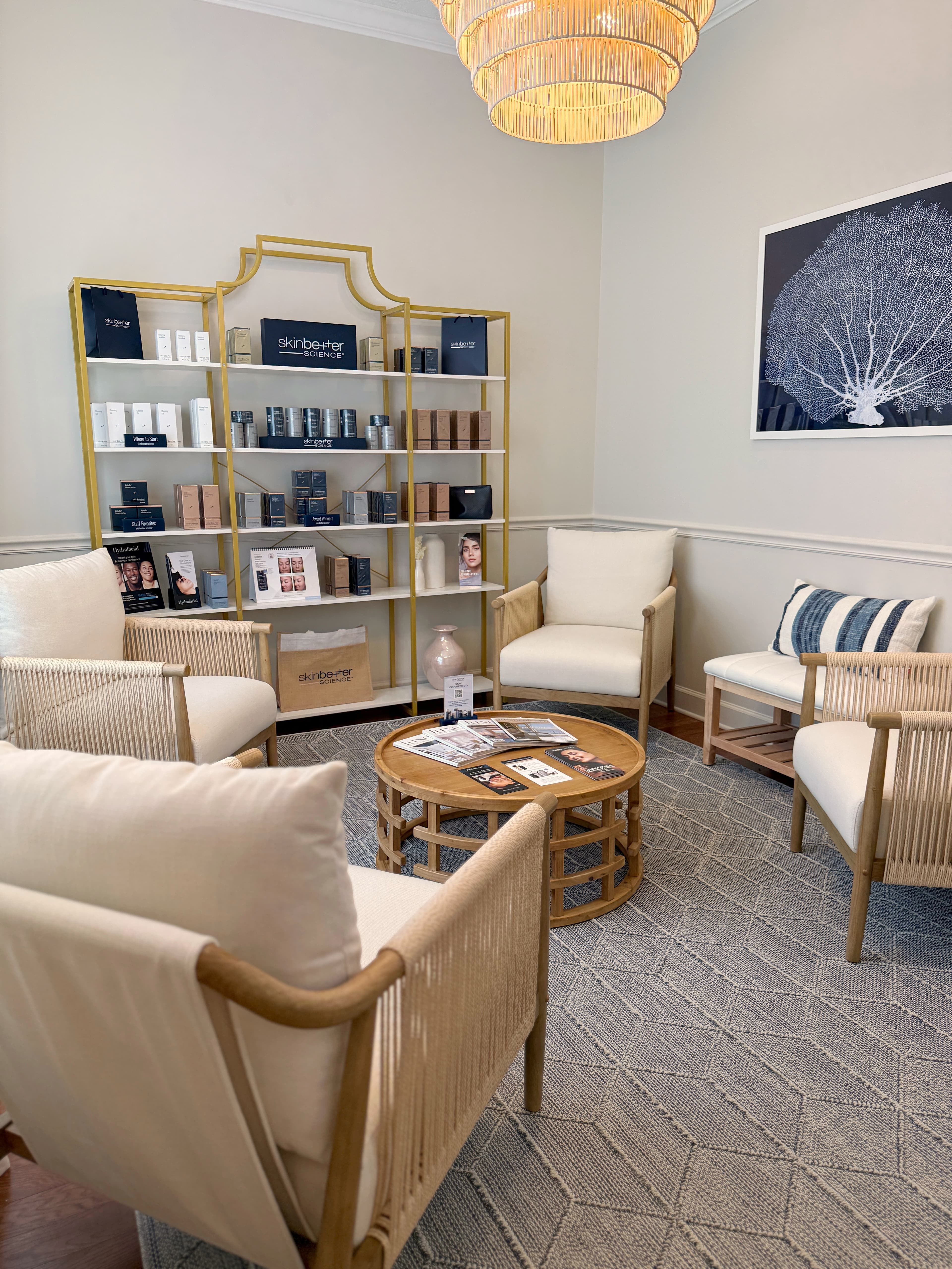 The welcoming reception at the Laser and Aesthetic Center