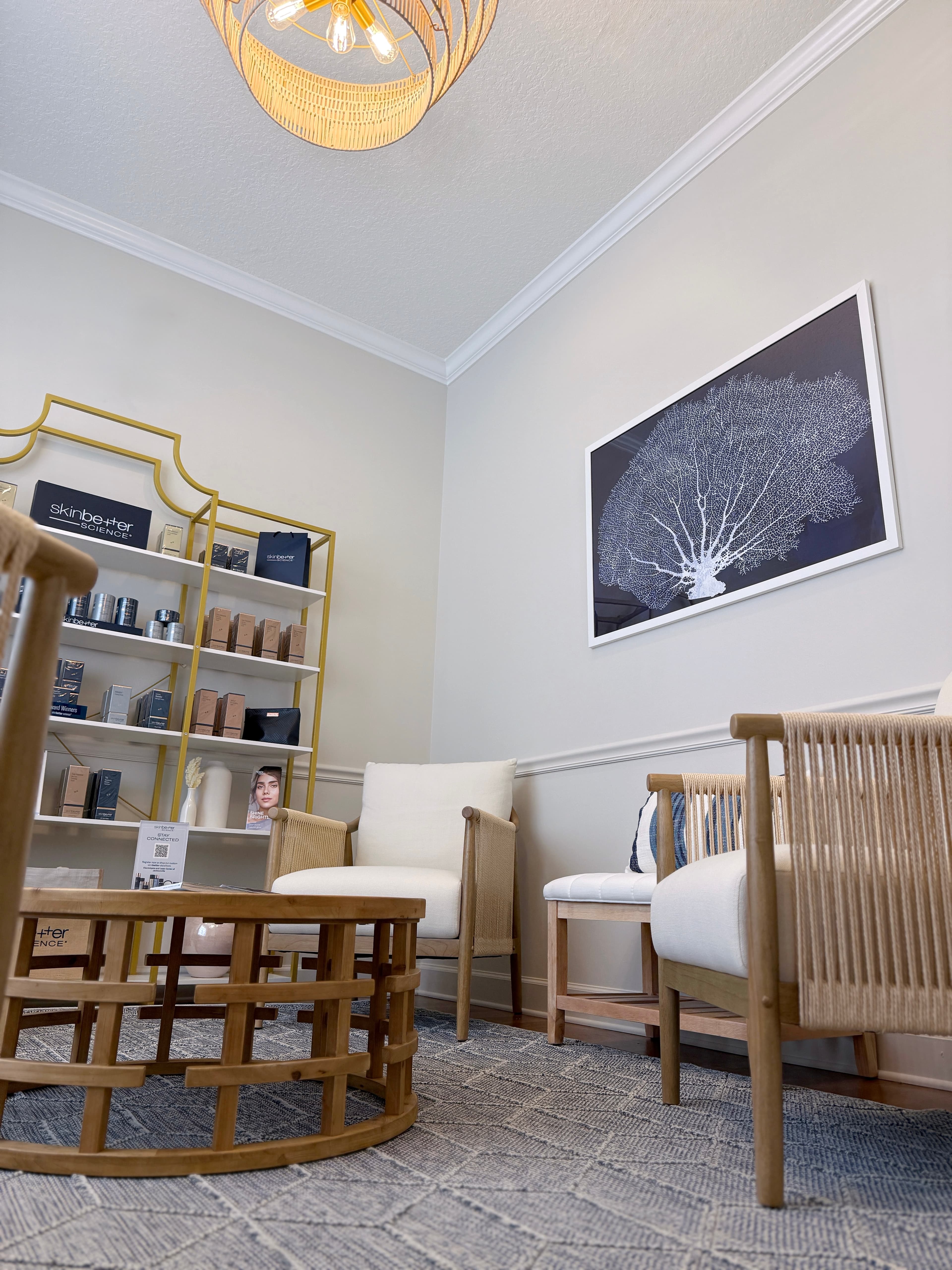 The lobby at the Laser & Aesthetic Center